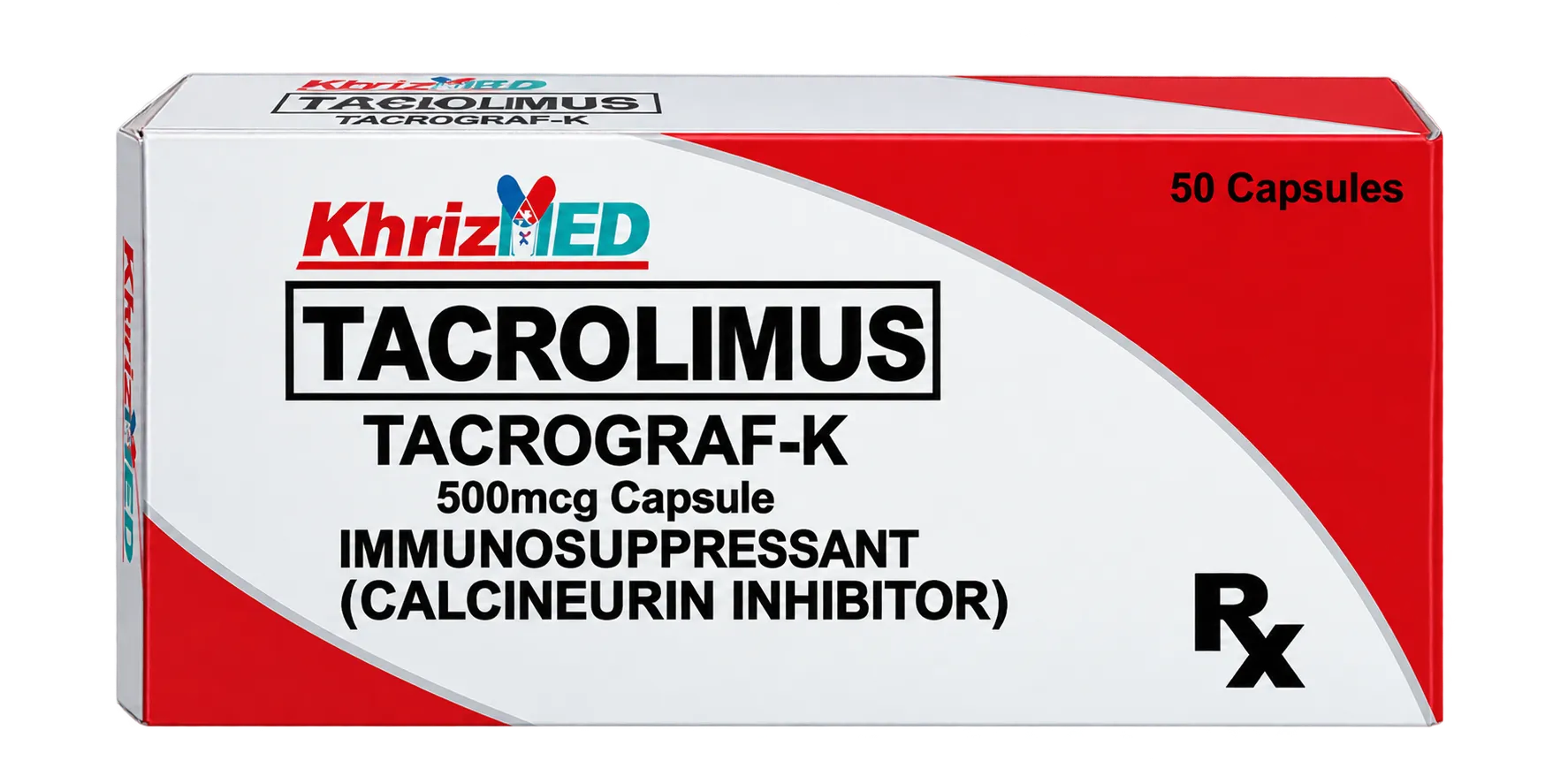 Tacrograf-K carton, Tacrolimus 500 mcg capsule
